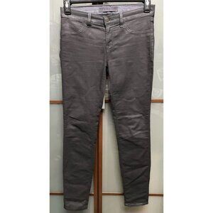 J Brand Womens Leggings Jeans Smolder Black Size 28 Mid Rise Waxed Denim Stretch